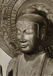 Bouddha Yakushi, Nara, Japon, 1950